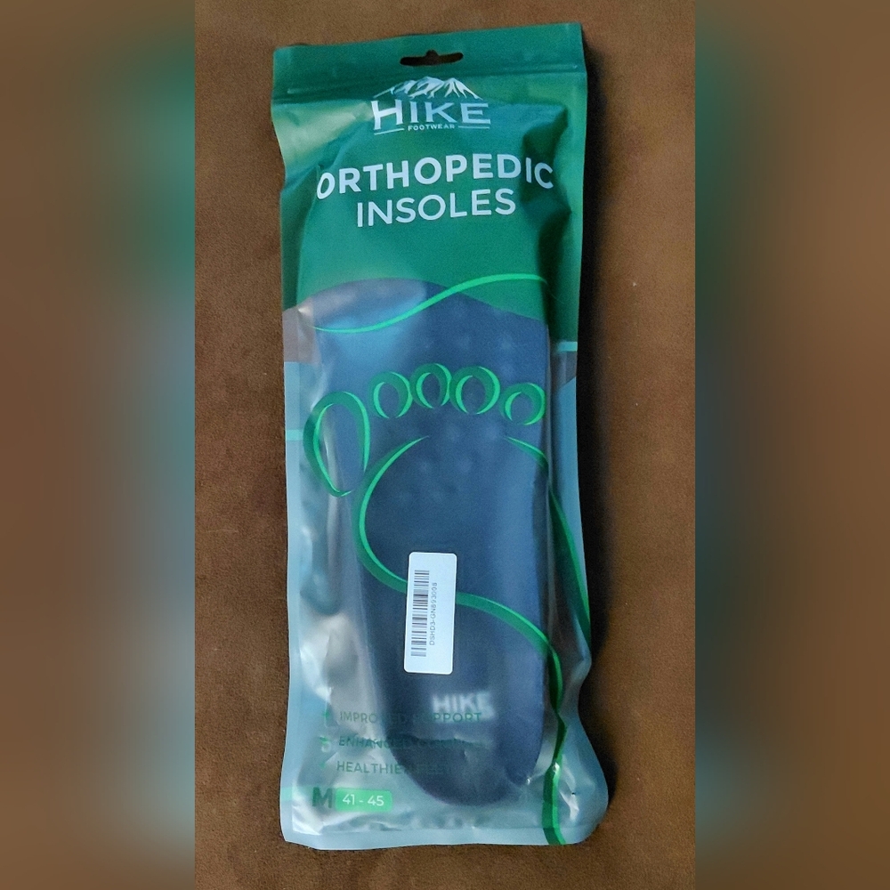 Hike Insoles Orthopedic Men 9 - 11.5 Women 10.5 - 12
